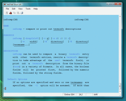 Click to view Mocha Telnet for Vista 1.3 screenshot