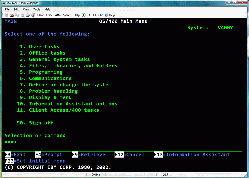 TN5250 terminal emulator for easy AS/400 access.